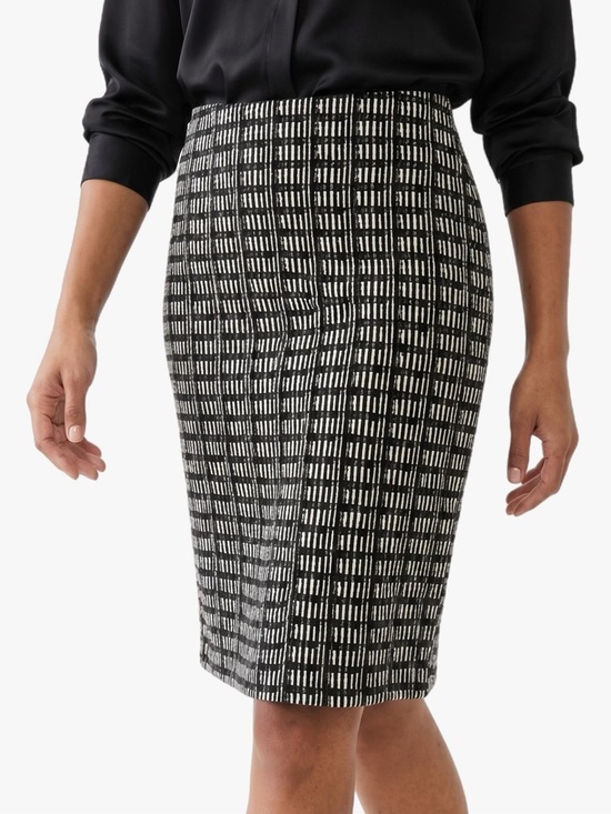 Adrianna Papell Dresses & Skirts - Adrianna Papell Black and White Grid-Print Career Pencil Skirt Women’s Size 4
